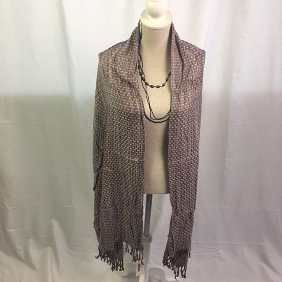 Collection XIIX Space Dye Basket Weave Pashmina - Picture 1 of 13